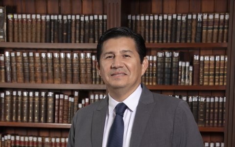 Francisco Morán, rector de la Universidad de Guayaquil.