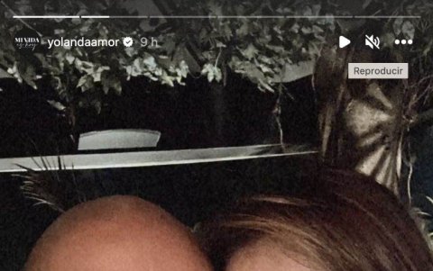 Michel con Yolanda Andrade.