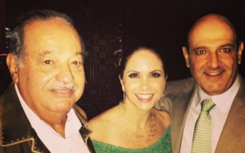 Lucero con Carlos Slim y su exnovio.