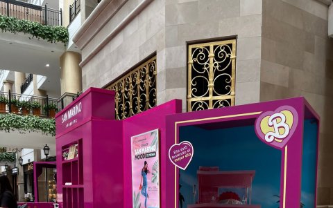 La Barbie Zone en el centro comercial San Marino.
