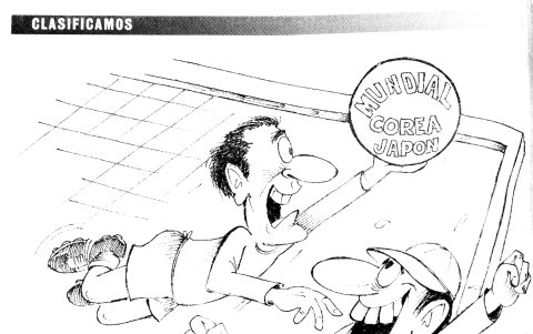 El 8 de noviembre del 2001 se plasmó la alegría por la primera clasificación al Mundial.