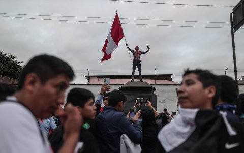 Los protestantes llegaron hasta Lima y piden la salida de la presidenta Dina Boluarte.