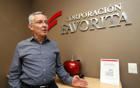 Rubén Salazar, gerente corporativo de Corporación Favorita.