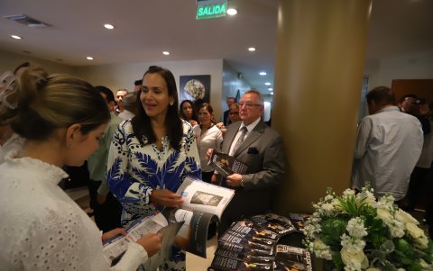 Durante la celebración, Inés Manzano y María Teresa Manzano.