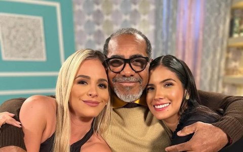 Con Fabiola Véliz y Pamela Sambrano.