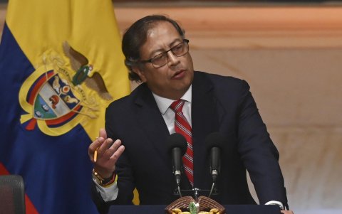 El presidente de Colombia, Gustavo Petro, busca que el proceso de paz se fortaleza en su país.