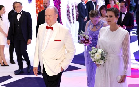 Durante un momento de la gala.