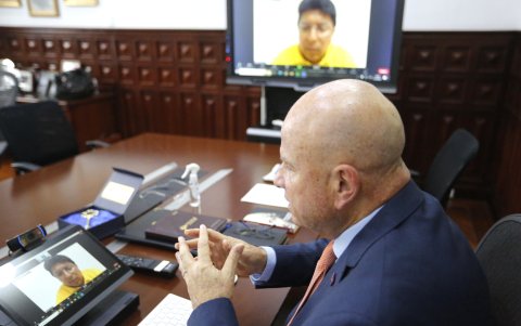 El vicepresidente Borrero atendió la entrevista con EXPRESO este lunes 31 de julio por medio de Zoom.