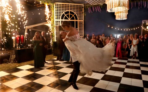 Luego del festejo, los recién casados disfrutaron de su luna de miel en un recorrido que incluyó Nápoles, Creta, El Cairo y Luxor.