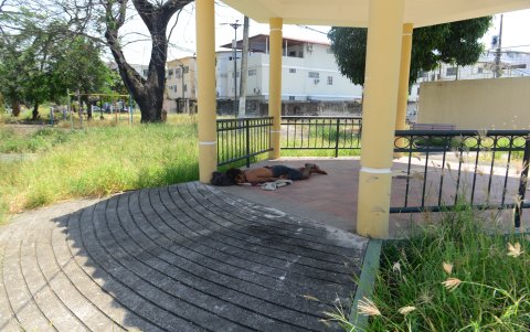 De día o de noche, personas desconocidas permanecen en los parques de la ciudadela Alborada.