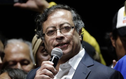 El presidente de Colombia, Gustavo Petro, el día de su investidura en una foto de archivo.