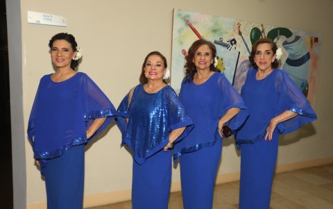 Alexandra Galarza, Patty Salcedo, Solange Jalón y Kitty Franco.