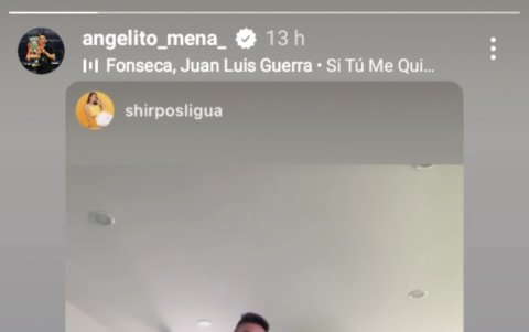 Así se los vio en sus historias de Insatagram.