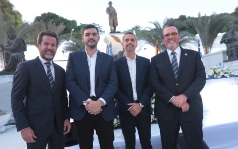 José Enrique Ribas, Aquiles Álvarez, Raúl Chávez e Iván Xavier Baquerizo.