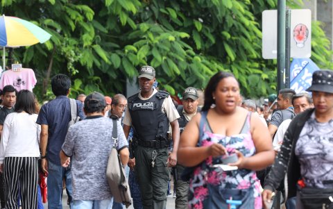 El personal recorre varios sectores con mayor afluencia de personas, desde las 9 de la mañana hasta las 7 de la noche.