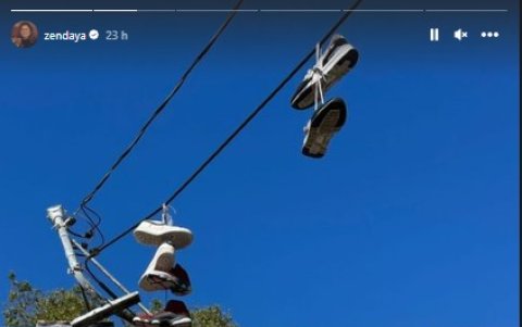 Captura de pantalla del Instagram de Zendaya.