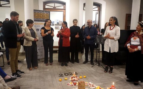 Evento. Autoridades del MAE se reunieron con los vecinos de San Marcos durante la apertura del repositorio.