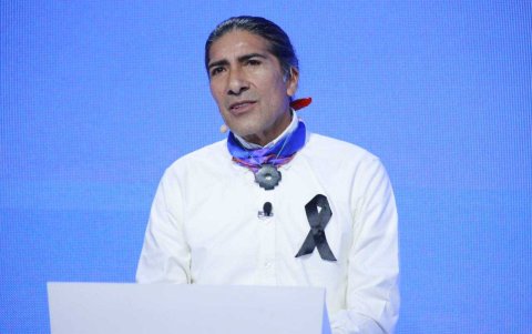 A Yaku Pérez se lo notó tranquilo y evitó caer en provocaciones.