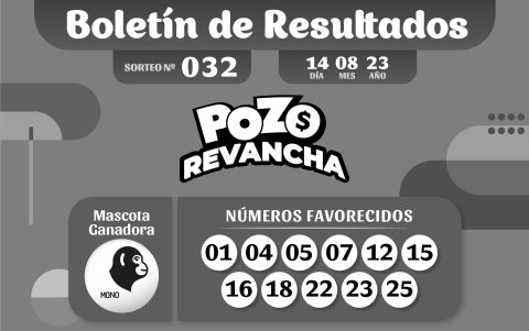 BOLETIN POZO 1045, REVANCHA 032, LUNES 14 DE AGOSTO 2023