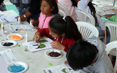 Aprendizaje. Los talleres de pintura están entre las actividades favoritas de los más pequeños.