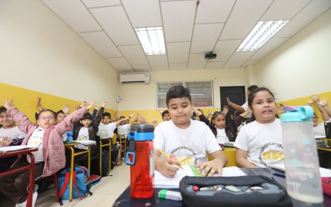 En el colegio Nuestra Señora del Carmen, al igual que en otros planteles, se han instalado aires acondicionado en las aulas.