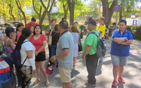 El 20 de agosto, miles de migrantes no pudieron votar bajo la modalidad del voto telemático por fallas.