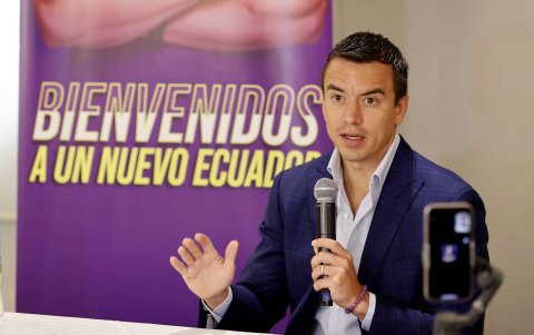 Para la segunda vuelta, Noboa adelantó que mantendrá el mismo estilo de su campaña electoral.