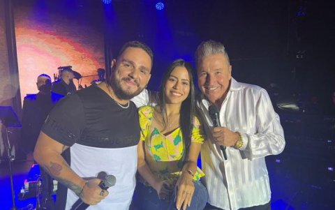 En el concierto de Ricardo Montaner.