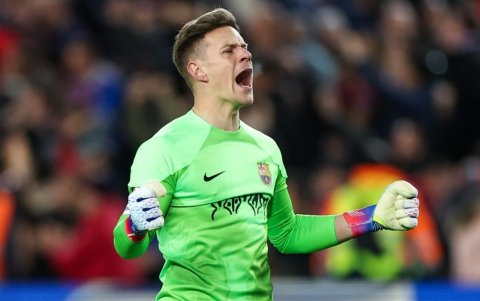 Ter Stegen arquero del FC Barcelona de España.