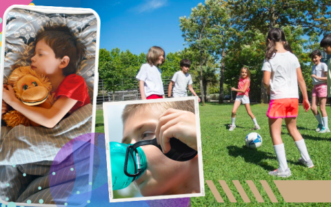 Niños en plena acción