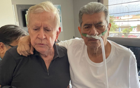 Carlos Falquez y José Ugarte en la ciudad de Machala, El Oro.