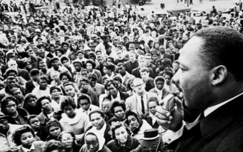 Martin Luther King en un discurso.