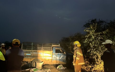 En la camioneta viajaban más de veinte personas que se dirigían a recoger una cosecha.