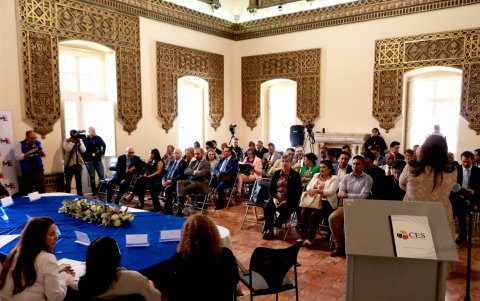 La firma del convenio se efectuó en las instalaciones del Palacio de la Circasiana, en Quito.