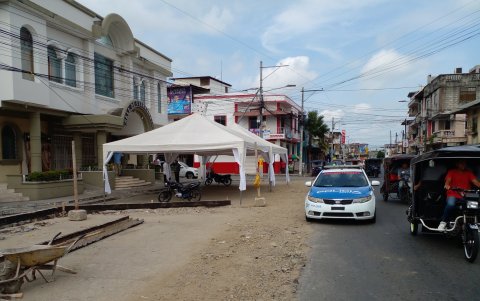 El sector de la avenida José Vélez, donde ocurrió la balacera en Daule.