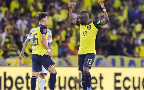 Enner Valencia le marcó a Argentina en el último duelo por las eliminatorias.