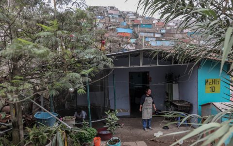 Así son las viviendas en el distrito Villa del Triunfo.