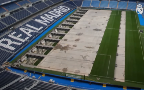 Cuando el césped está guardado bajo tierra, la superficie se puede utilizar para albergar eventos diversos