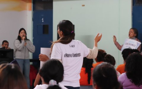 En marzo pasado, la entidad realizó un agasajo a las mujeres en el centro penitenciario de Cotopaxi.