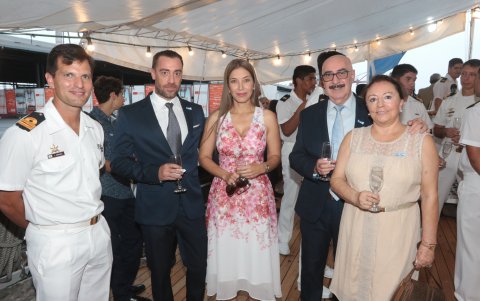 Juan Ardusso, Mauricio Jacobson, Sonia Peláez, Carlos Jacobson y Alejandra de Jacobson.