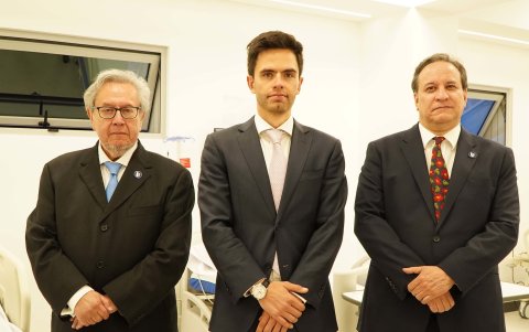 Gustavo Vega, Nicolás Fernández y Simón Cueva.