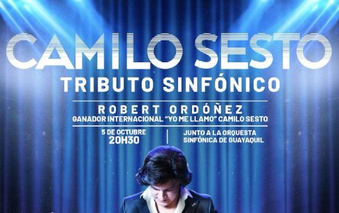 Presentación oficial de tributo sinfónico a Camilo Sesto el 5 de octubre en el Teatro Sánchez Aguilar