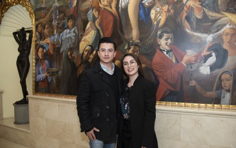 Sebastián Terán y Doménica Salgado.