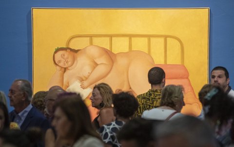 Algunas de sus obras están en una exposición especial en el centro cultural Las Claras de Murcia, España