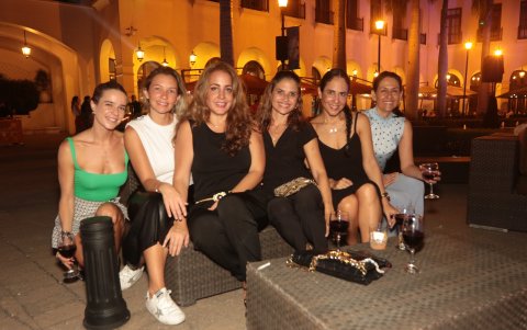 Valeria Borja, Anna Belén Cruz, Ivonne Medina, Ana Belén Vásconez, Cuqui Poveda y Mónica Beltrán.
