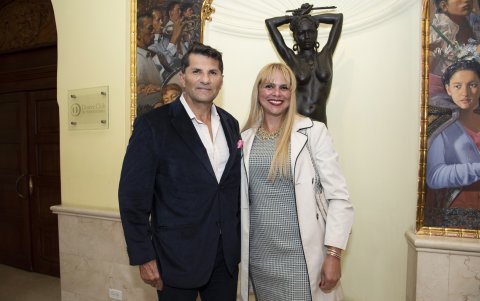Hugo Espinoza y Evelyn Correia.