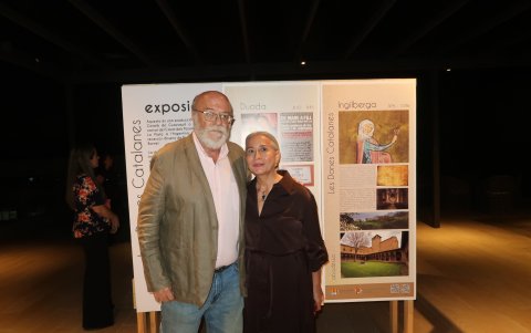 Joan Marín y Nieves Tuset, presidente y vicepresidente del Casal Català de Guayaquil, respectivamente.