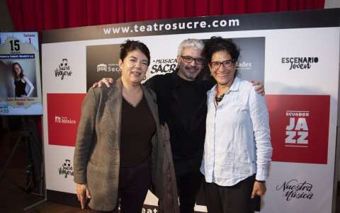Julia Ortega, Diego Oquendo y Jossy Cáceres.