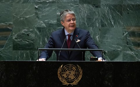 El presidente Guillermo Lasso interviene en la Asamblea General de las Organizaciones de Naciones Unidas