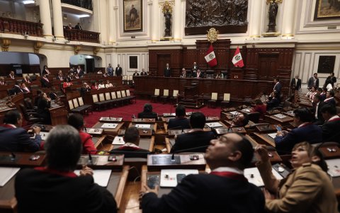 Fotografía de archivo. El Congreso de Perú autorizó el viaje de Boluarte a Europa.